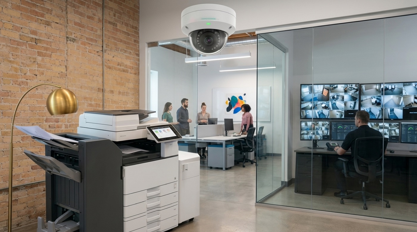Office printers and CCTV surveillance equipment